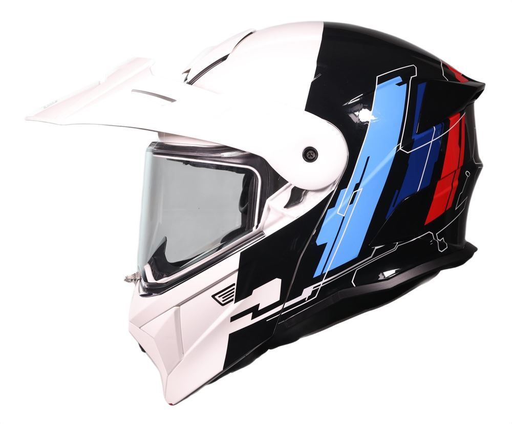 CASCO ORIGINE ADVENTURE CYBORG GLOSS WHITE BLACK (ECE 22.06) CASCO ORIGINE ADVENTURE CYBORG GLOSS WHITE BLACK (ECE 22.06)