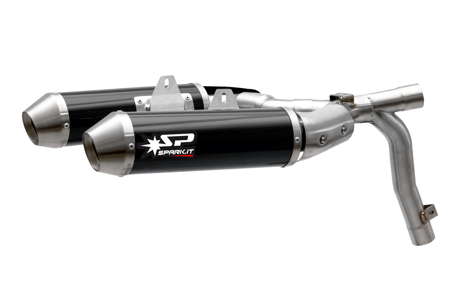 Silenciador Escape Slip-On ROUND SPARK EXH DUCATI MONSTER 696/796/1100 RND DARK Homologado Silenciador Escape Slip-On ROUND SPARK EXH DUCATI MONSTER 696/796/1100 RND DARK Homologado