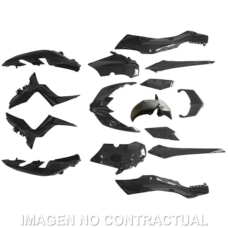 KIT PLASTICOS HERT YAMAHA X-MAX 125-300-400 15 PZAS NEGRO BRILLO KIT PLASTICOS HERT YAMAHA X-MAX 125-300-400 15 PZAS NEGRO BRILLO