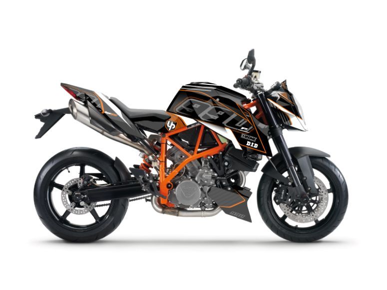 Vinilos KIT DECO UP MAXIMIZE NEGRO-NARANJA KTM SUPER DUKE 990 2010-2013