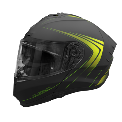 Casco Modular Stormer Blow Negro / Fluor