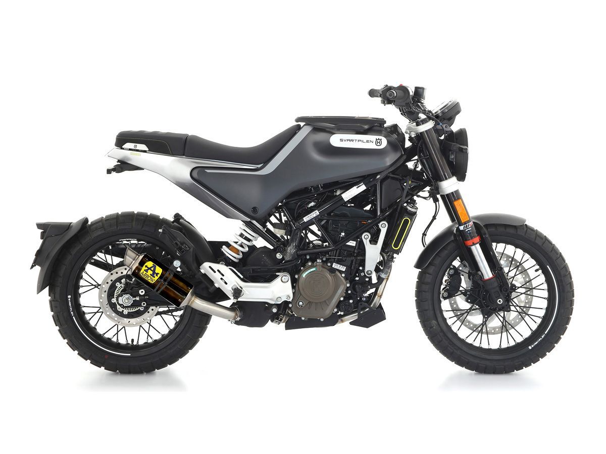 SILENCIADOR GP2 ARROW ACERO OSCURO HOMOLOGADO HUSQVARNA SVARTPILEN 2022/2023