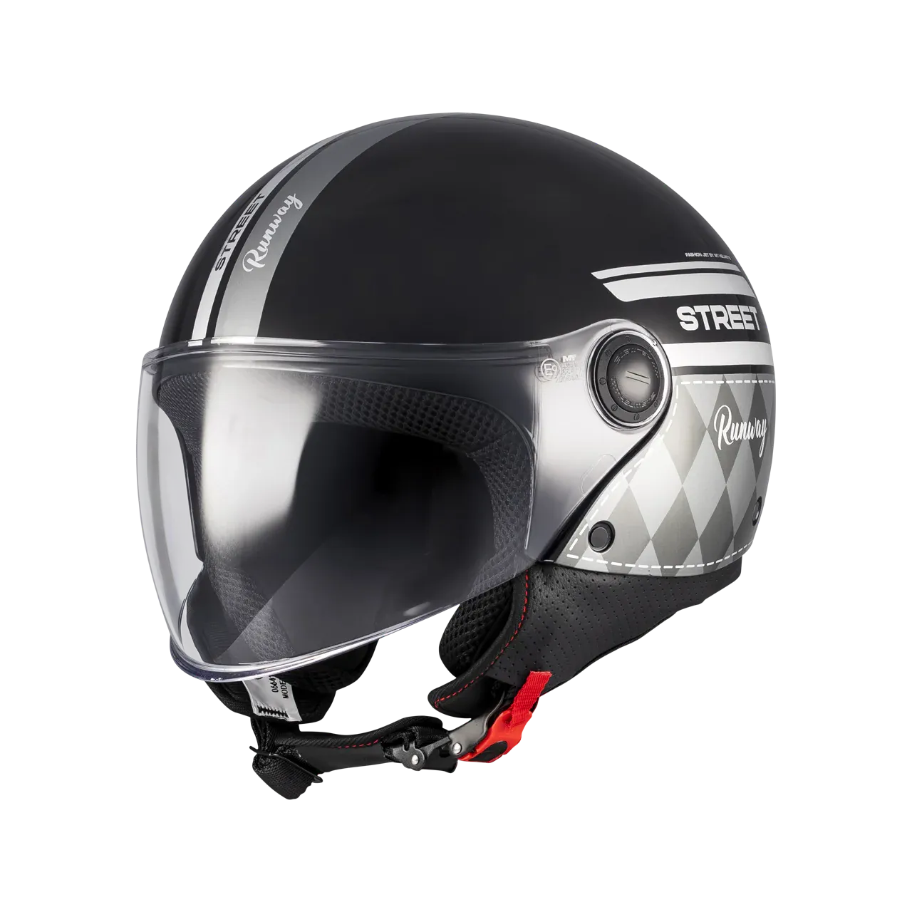 Casco MT Street S Runway B2 Brillo