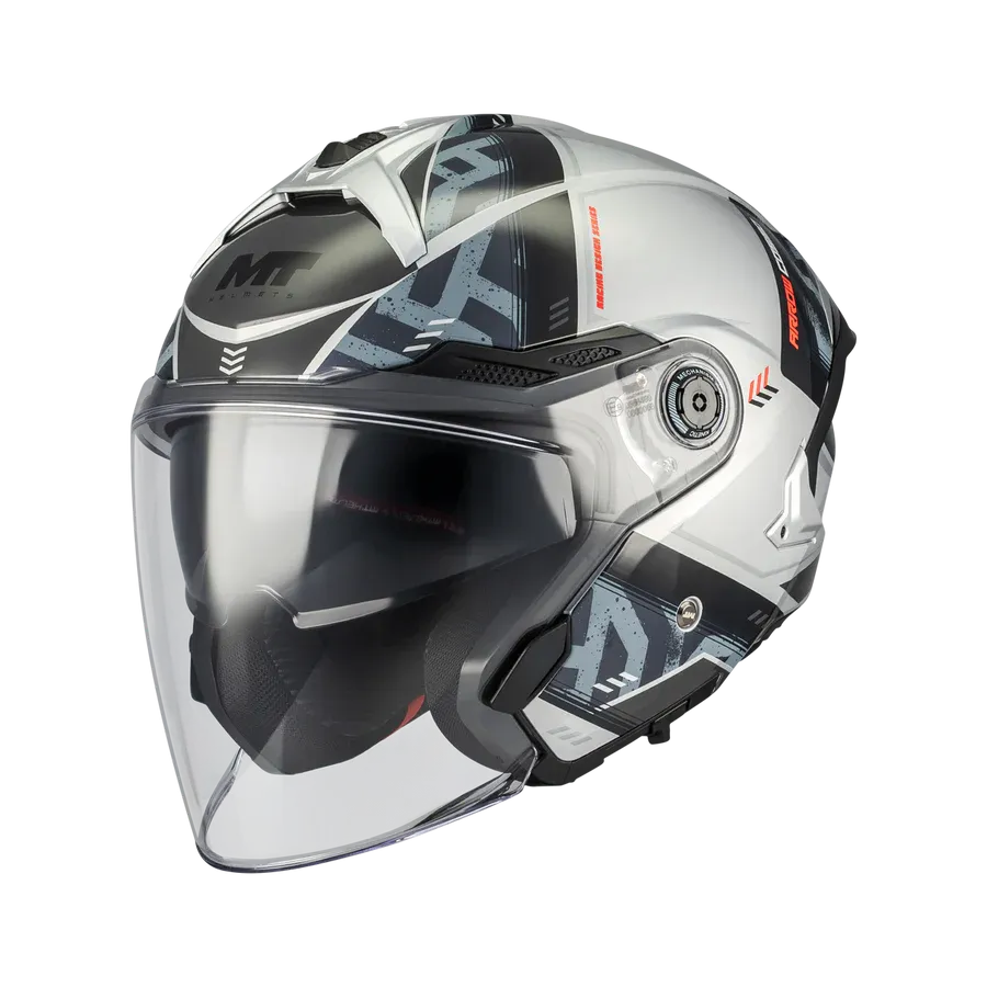 Casco MT Cosmo SV Arrow C2 Brillo