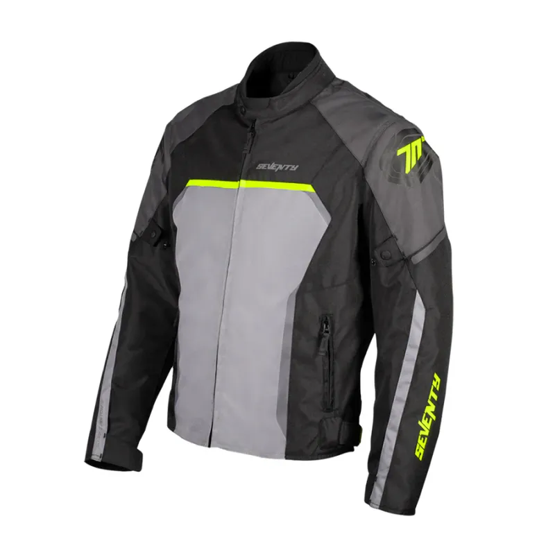 CHAQUETA SD-JR65 Piston - Negro/Gris/Amarillo Fluor