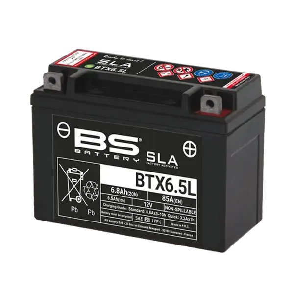 Baterías SLA AGM activadas de fábrica y sin mantenimiento BS BATTERY BATTERY BS BTX6.5L SLA Baterías SLA AGM activadas de fábrica y sin mantenimiento BS BATTERY BATTERY BS BTX6.5L SLA