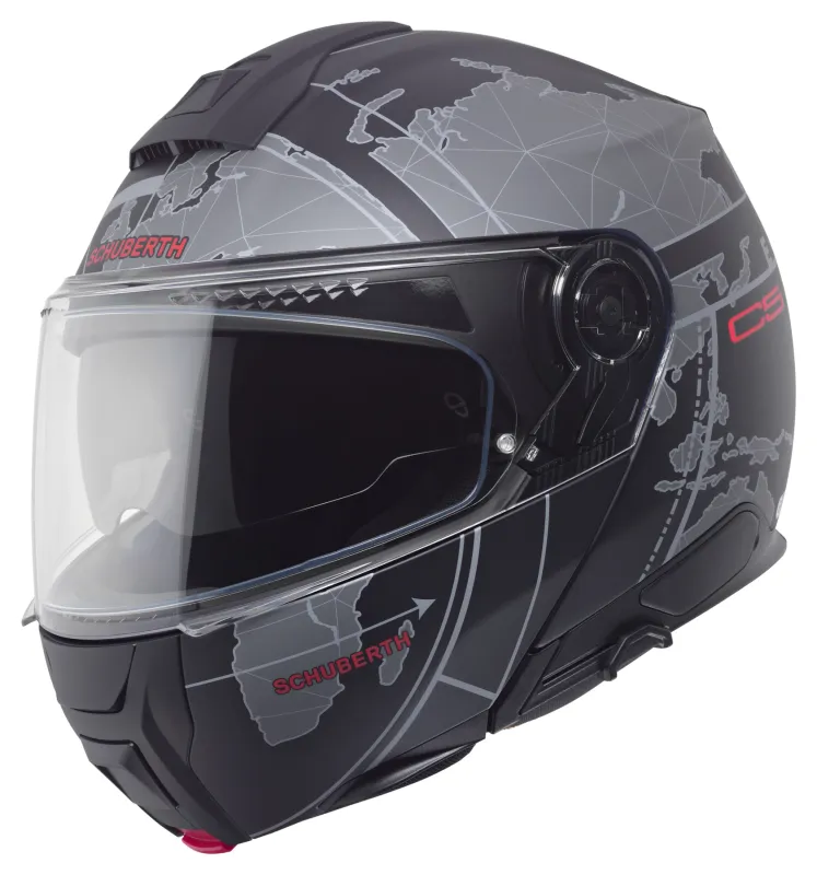 CASCO MODULAR SCHUBERTH C5 ECE DEKOR GLOBE GRIS