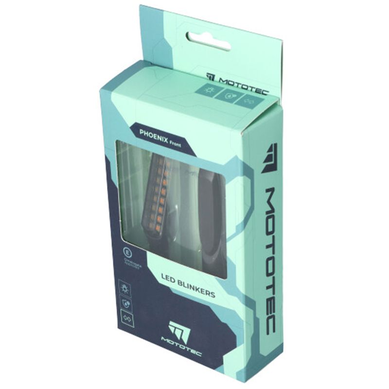 INTERMITENTES + POSICION LED MOTOTEC PHOENIX TRASERO HOMOLOGADOS