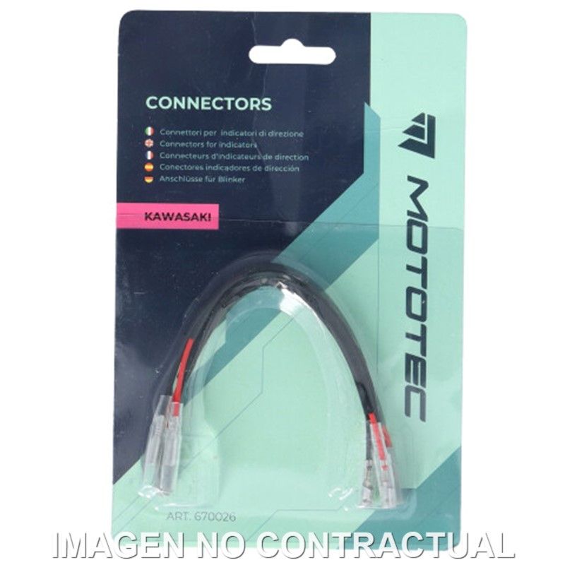 PAR DE CONECTORES MOTOTEC INTERMITENTES KAWASAKI
