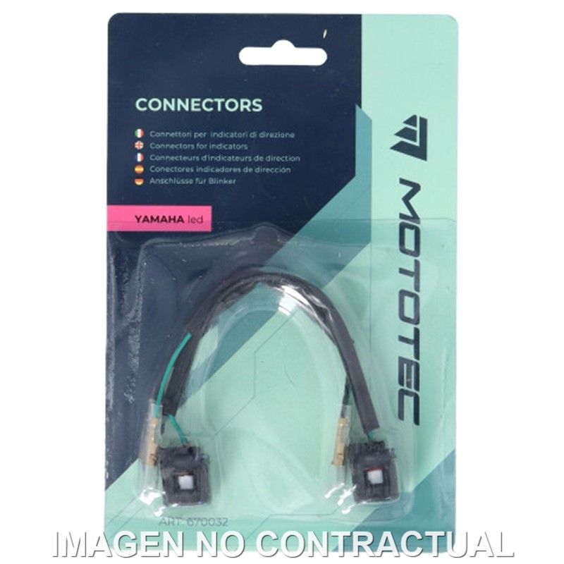 PAR DE CONECTORES MOTOTEC INTERMITENTES YAMAHA LED
