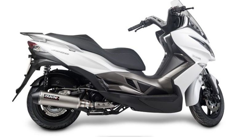 Escape homologado Yasuni 4T KYMCO Superdink 300 kawasaki J300 Titanio