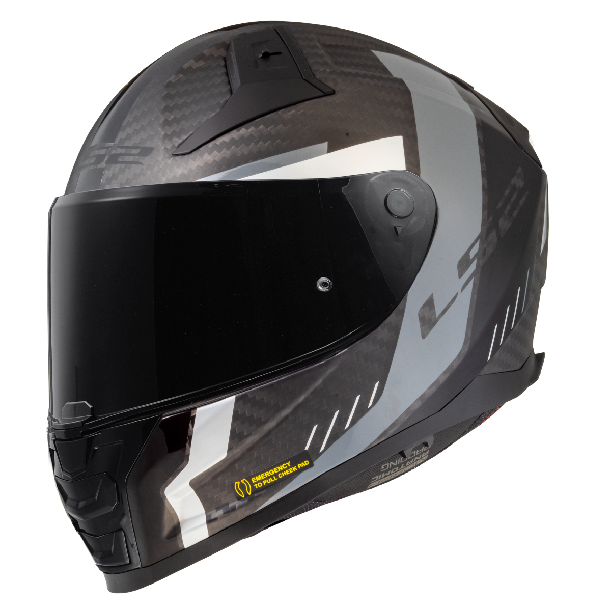 Casco Integral LS2 FF811 Vector II Carbon GRID Negro Gris Mate