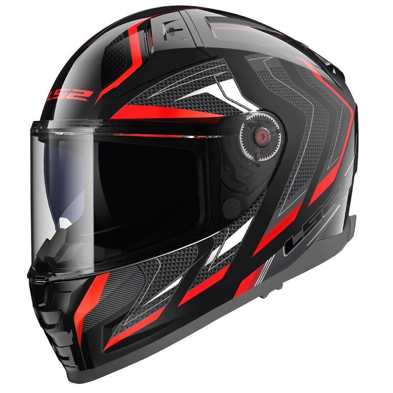 Casco Integral LS2 FF811 Vector II ALIZER Negro Rojo
