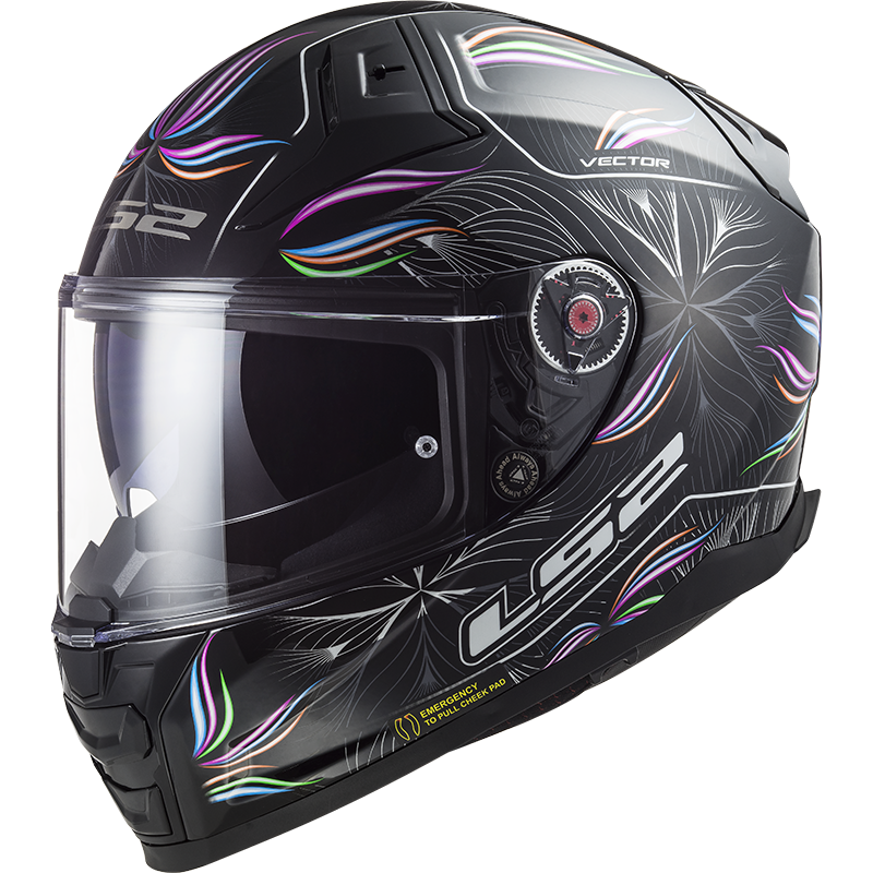 Casco Integral LS2 FF811 Vector II Tropical blanco/Negro