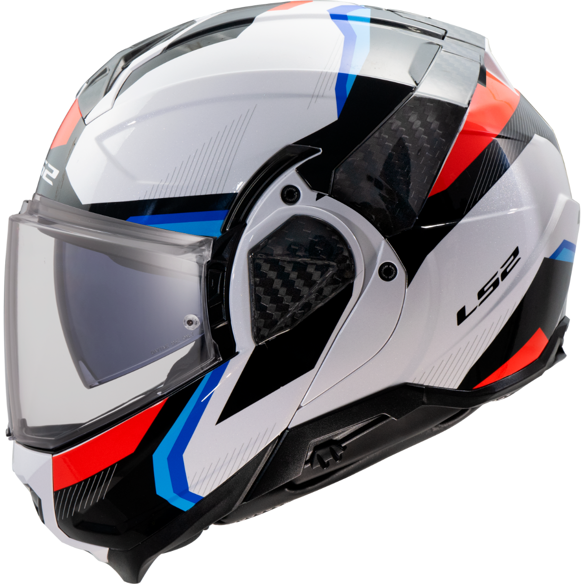Casco Modular LS2 FF910 Advant II TRIPLE Blanco/Azul/Rojo