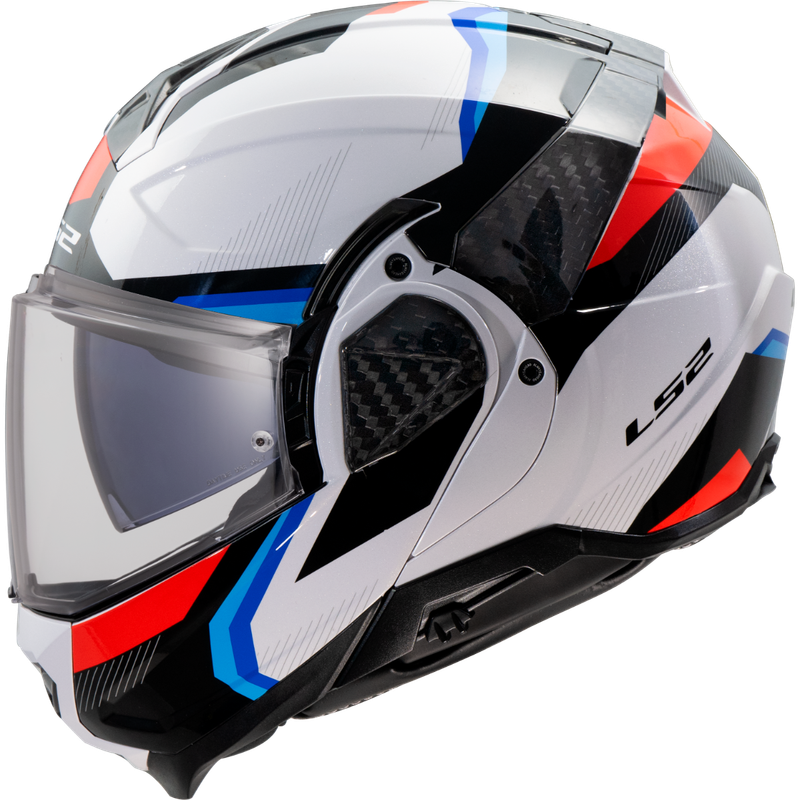 Casco Modular LS2 FF910 Advant II TRIPLE Blanco/Azul/Rojo