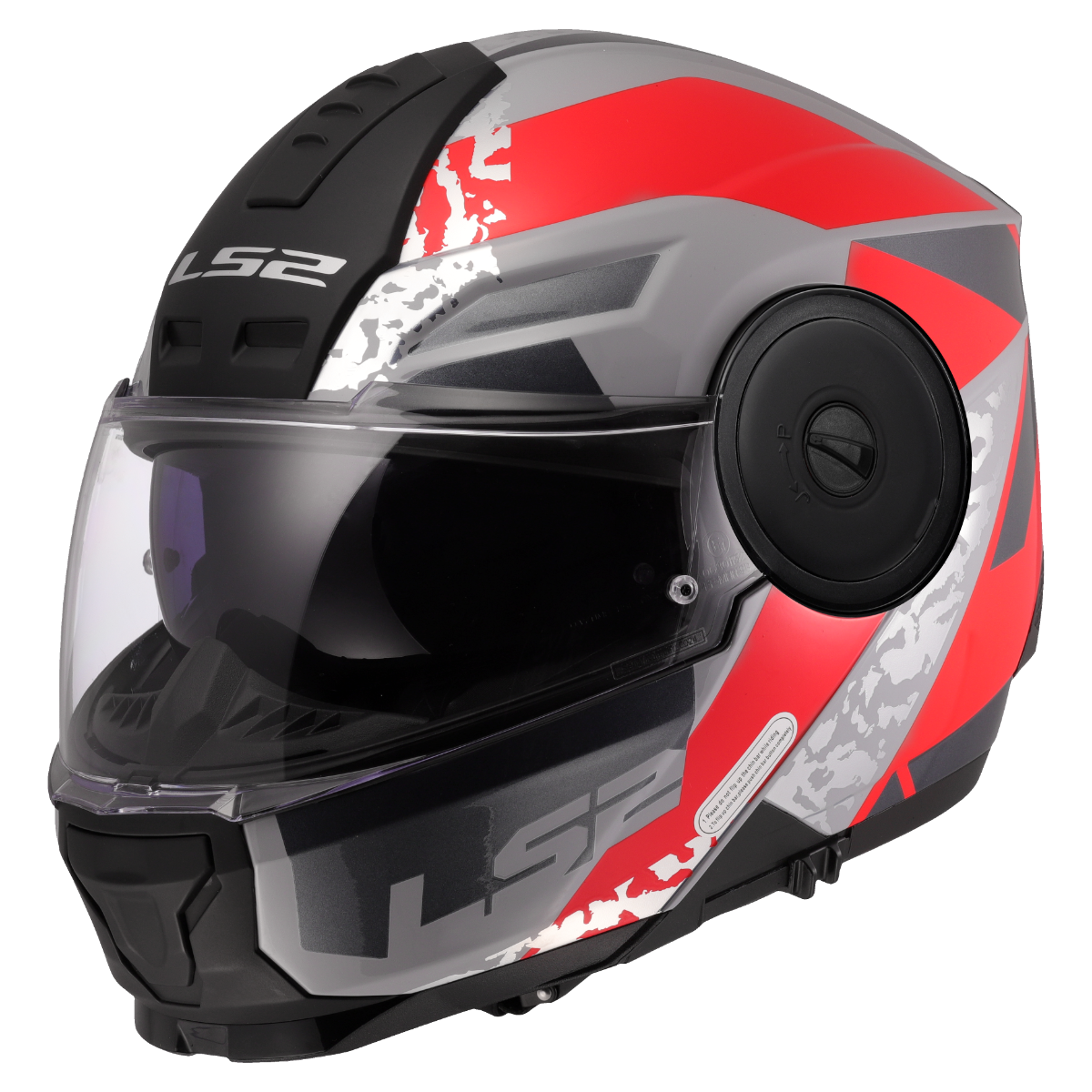 Casco Modular LS2 FF902 SCOPE II OXYD Gris/Rojo
