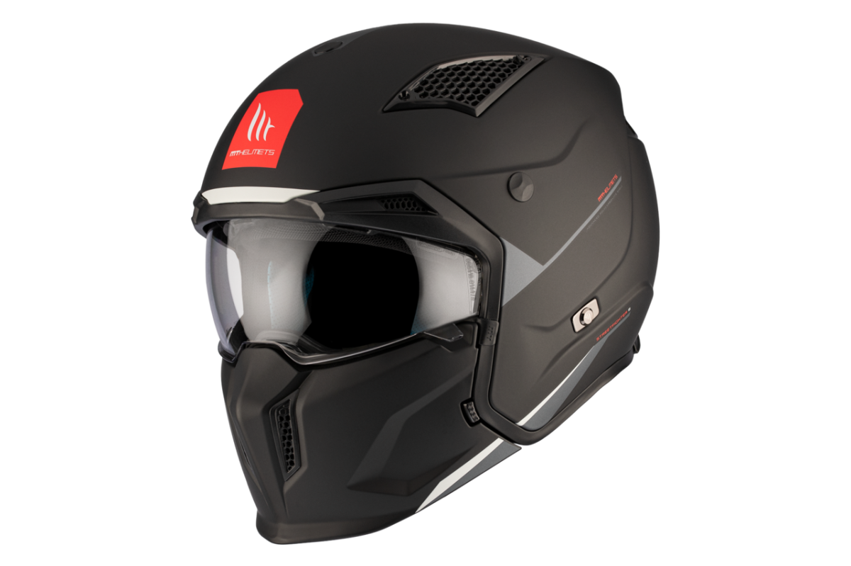 MT HELMETS STREETFIGHTER SV S SOLID A1 MATT BLACK