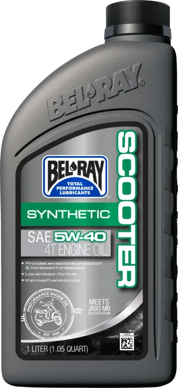 Aceite sintético para scooter BEL-RAY SYNTHETIC SCOOTER 5W40