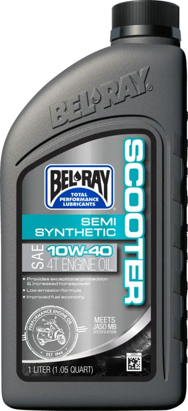 Aceite sintético para scooter BEL-RAY SEMI-SYNTHETIC SCOOTER 10W-40 1L