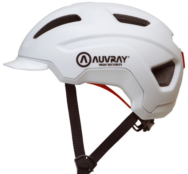 Casco Bici / Patinete con luz AUVRAY CITY HELMET WHITE