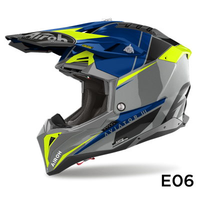 Airoh AVIATOR 3 PUSH BLUE GLOSS