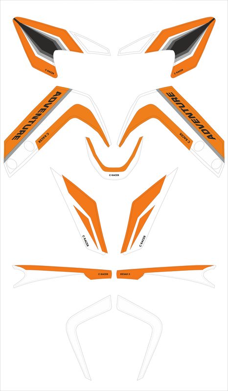 Set vinilos C-RACER
STICKER KIT KTM390ADV WHT