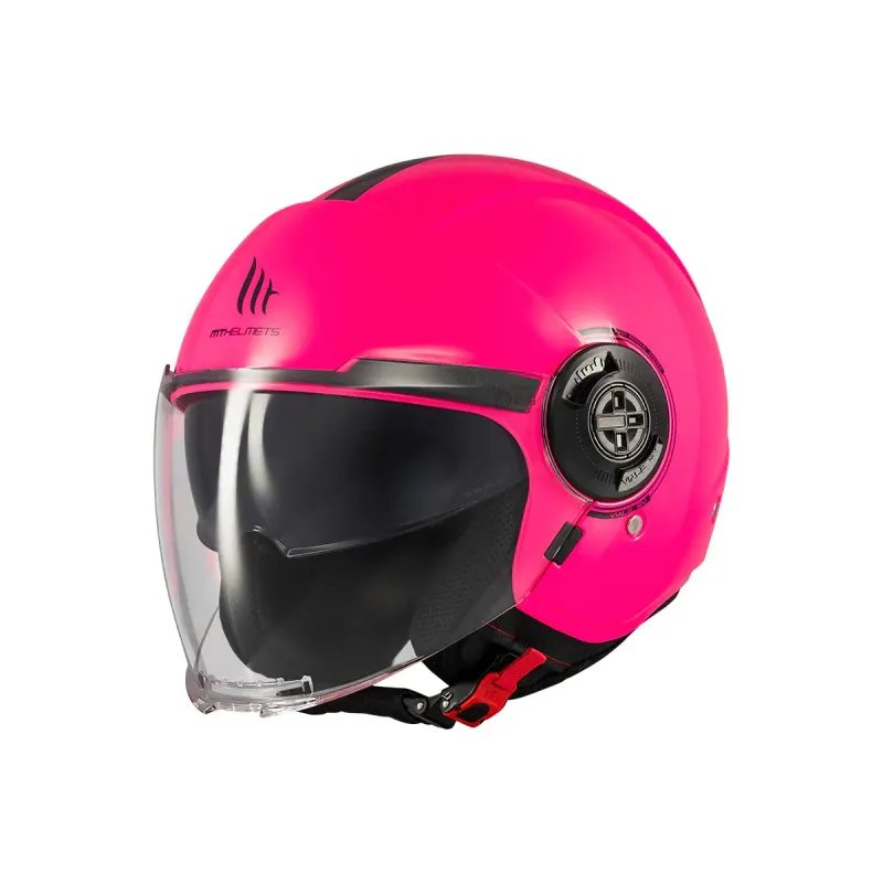 Mt Helmet VIALE SV S SOLID A8 FLUOR ROSA BRILLO