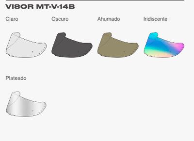 Pantalla MT Helmets MT-V14B Para Revenge 2 S y Targo S