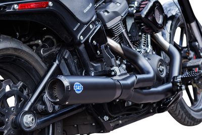 Sistema de escape calificador 2 en 1 S&S CYCLE
Exhaust 2:1 Qualifier Race Only Stainless M8 Softail 2018-23