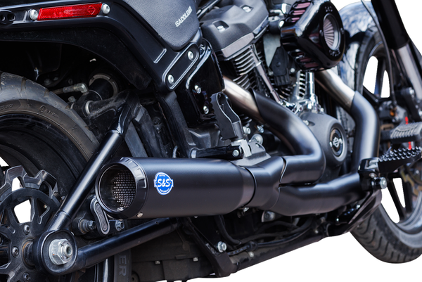 Sistema de escape calificador 2 en 1 S&S CYCLE
Exhaust 2:1 Qualifier Race Only Stainless M8 Softail 2018-23