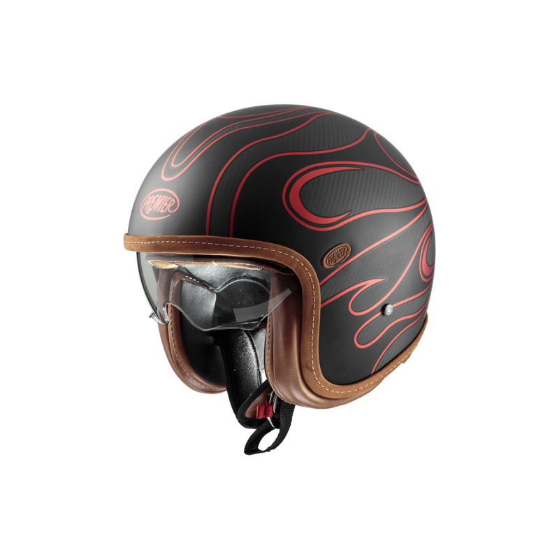 Cascos Premier Vintage Platinum ED. Carbón FR Rojo Cromado BM