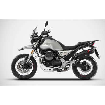 ESCAPE HOMOLOGADO BLACK SLEEVE ZARD RACING ACERO MOTO GUZZI INOX V85 TT Homologado ESCAPE HOMOLOGADO BLACK SLEEVE ZARD RACING ACERO MOTO GUZZI INOX V85 TT Homologado