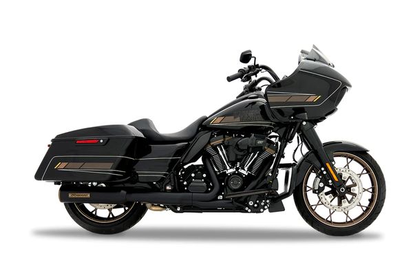 Silenciadores Slip-On HP45 de 4,5 Silenciadores Slip-On HP45 de 4,5" para HD RINEHART RACING HP45 4.5 MUFFLER TOURING M8 BK/BRONZE