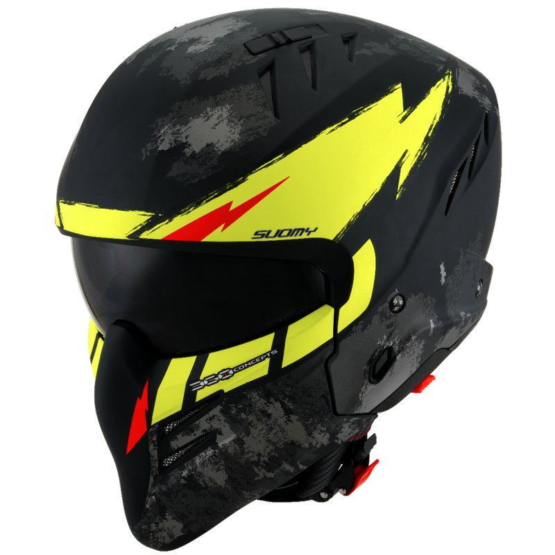 Suomy ARMOR HI VOLT MATT BLACK/YELLOW E06