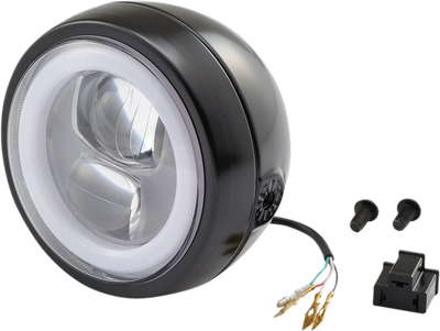 Foco delantero encapsulado homologado. DAYTONA LED HDLGHT CAPSULE120 SIDE BK