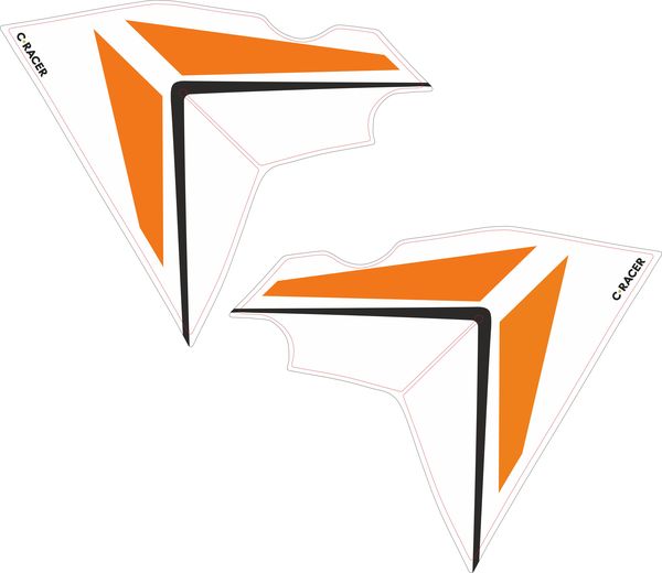 Cubiertas lateral C-RACER
SIDE CVR WHT KTM 390 ADV