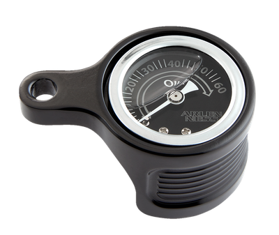 Kit de manómetro de aceite para motores M8 Negro