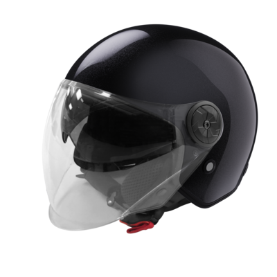 Casco Stormer Mind Negro Brillo
