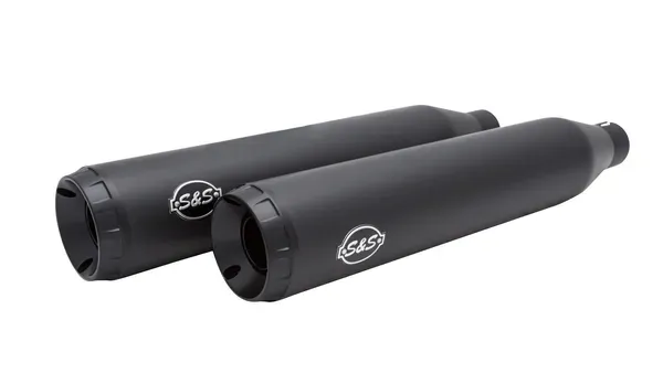 Silenciadores Grand National Slip-On S&S CYCLE MUFFLERS - GRAND NATIONAL RACE - XL 14-20 - BLACK