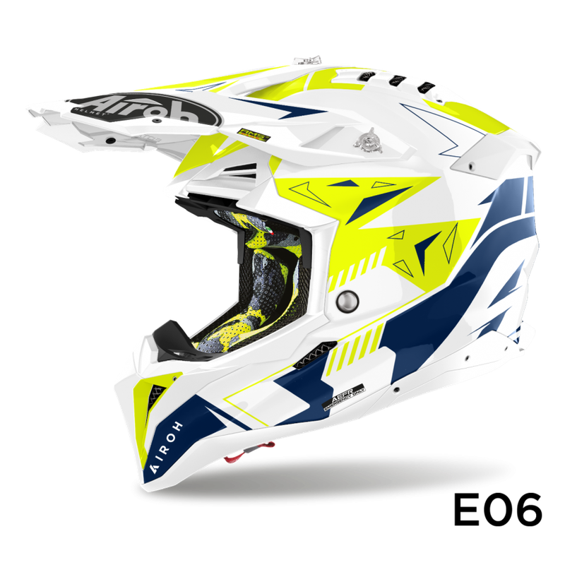 Airoh AVIATOR 3 SPIN YELLOW/BLUE GLOSS Airoh AVIATOR 3 SPIN YELLOW/BLUE GLOSS