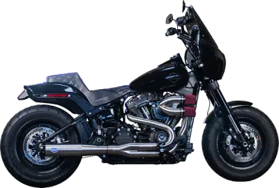 Sistema de escape S&S CYCLE Exhuast Superstreet 2:1 Brushed SS R/O M8 Harley Davidson Softail 2018-24
