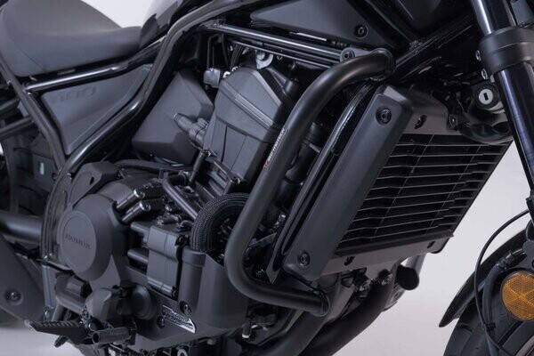 Protecciones laterales de motor. Negro. Honda CMX1100 Rebel (2020/2026). Para DCT. SW-MOTECH