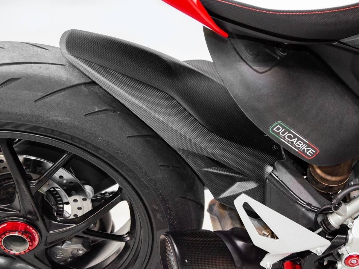 DUCABIKE CRB28O - GUARDABARROS TRASERO DE CARBONO para Ducati Panigale 1199 / 1199S / 1299 / 1299S / V2 y Streetfighter V2