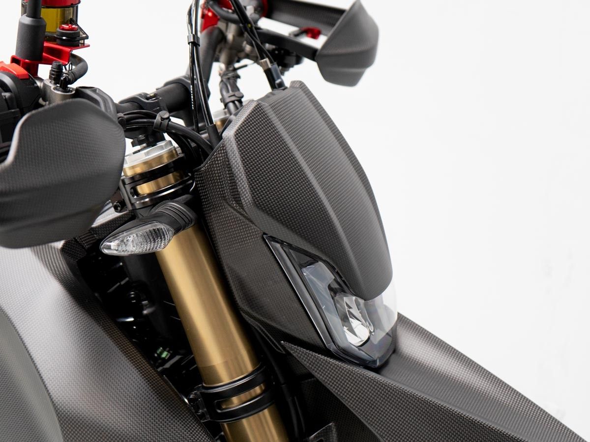 DUCABIKE CRB147O - CARENADO DELANTERO HM 698 MONO MATT CARBONO