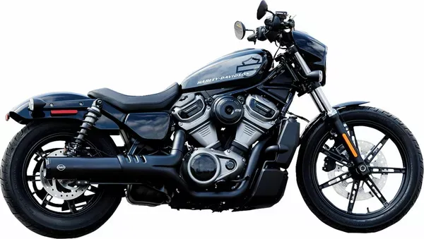 Silenciador Slip-On 4-1/2" Grand National S&S CYCLE MUFFLER BLK 4.5 22 XL para Harley Davidson Nightster