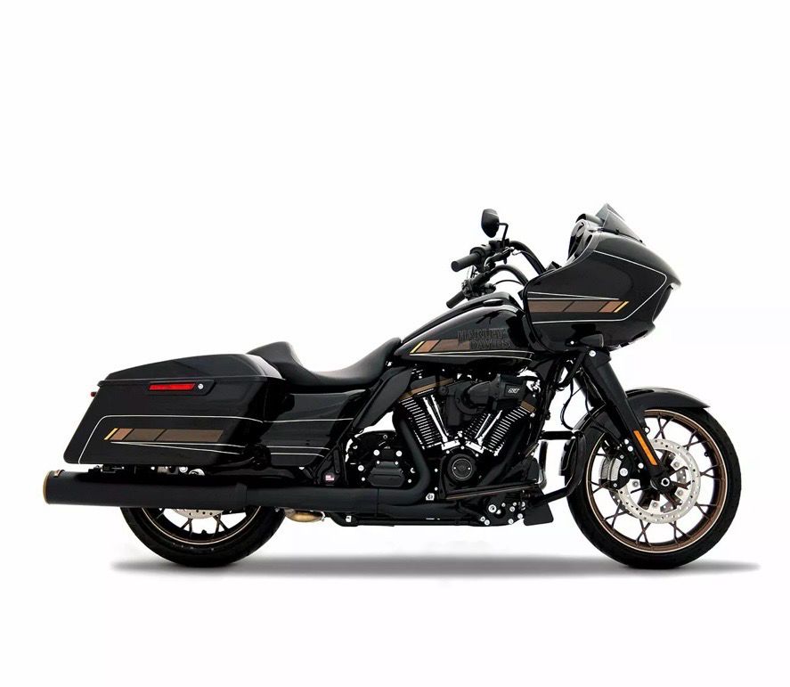 Silenciadores Slip-On Rinehart de 4,5 Silenciadores Slip-On Rinehart de 4,5" HP45 XL para HD RINEHART RACING MUFFLERS 4.5" HP45XL SLIP-ONS - FLH 17-UP - BLACK/BRONZE