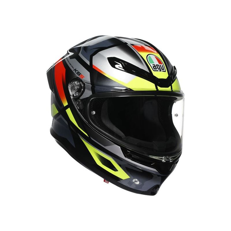 CASCO AGV K6 S AGV E2206 MPLK ERAZER BLACK/RED/YELLOW FLUO CASCO AGV K6 S AGV E2206 MPLK ERAZER BLACK/RED/YELLOW FLUO