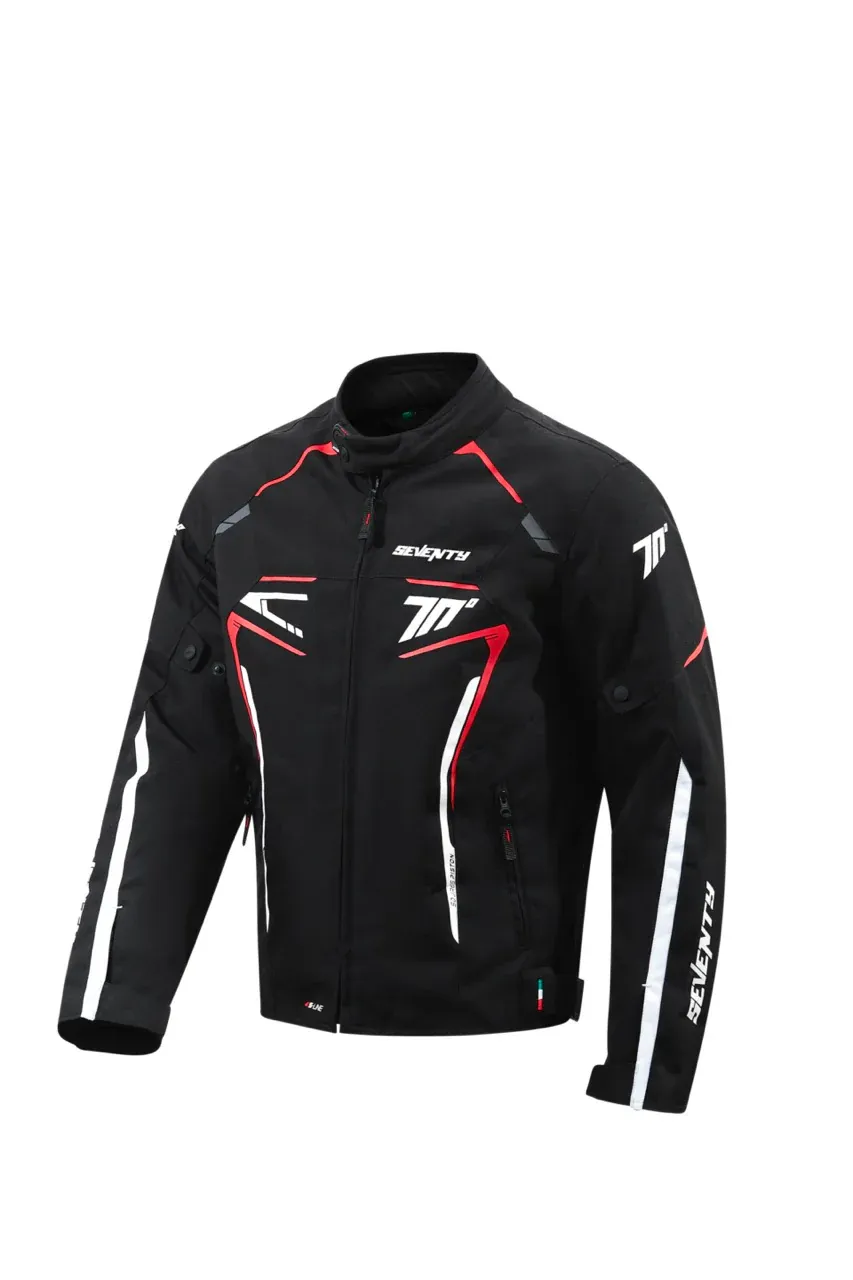 CHAQUETA SD-JR65 PISTON NEGRO/ROJO