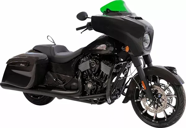 Parabrisas Ice Kolor Flare™ KLOCK WERKS WINDSHIELD FLARE 10 Parabrisas Ice Kolor Flare™ KLOCK WERKS WINDSHIELD FLARE 10" KOLOR GREEN para INDIAN